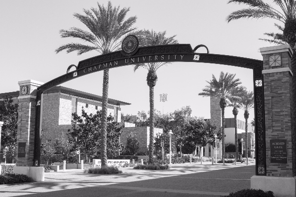 Schmid Gate at Chapman University.