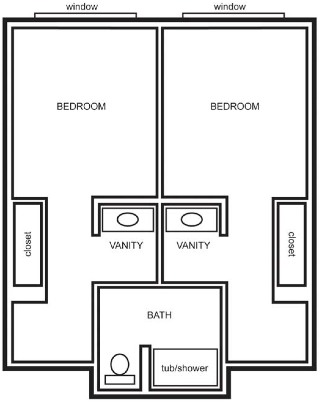 Sandhu 1 bedroom suite layout