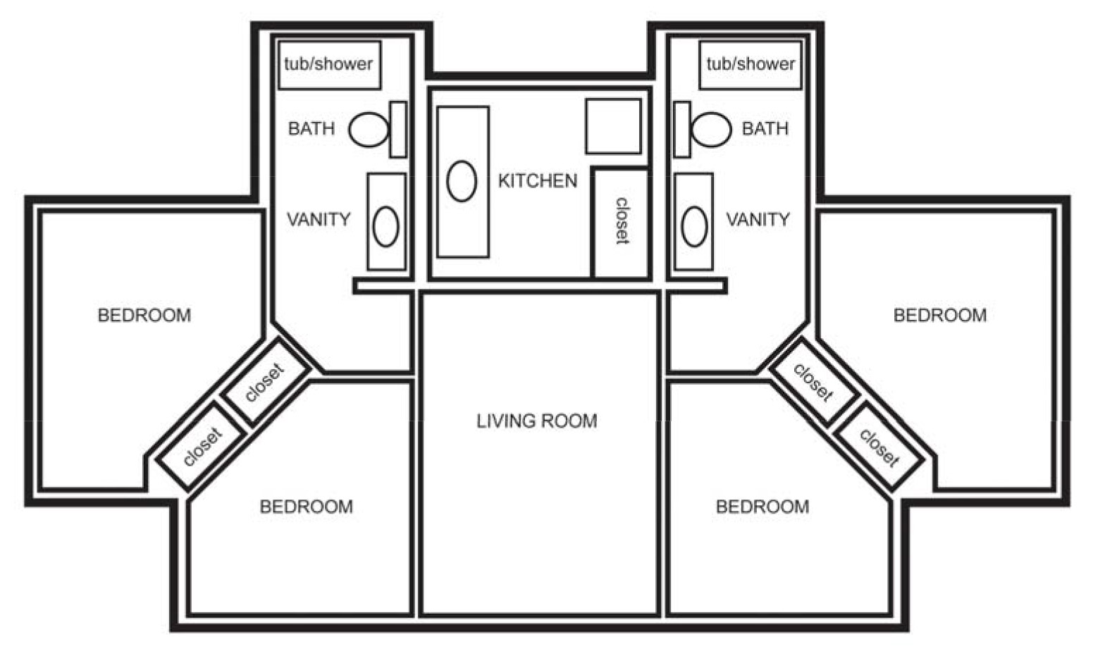Sandhu 4 bedroom suite floorplan