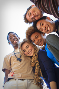 smiling students