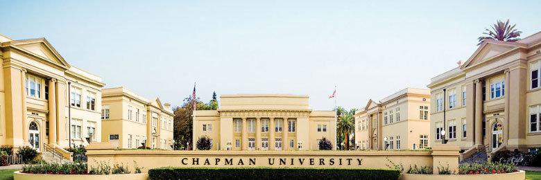 Memorial lawn at Chapman University