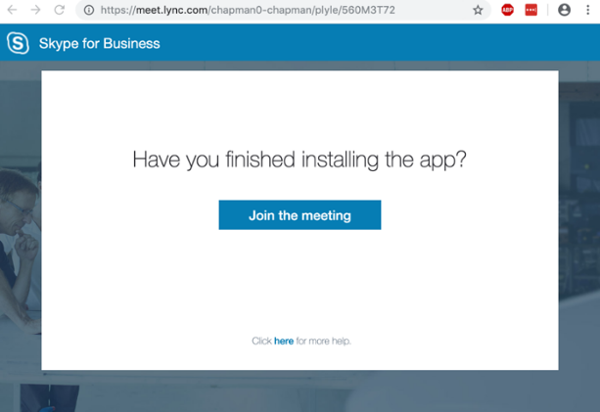 Browser prompt asking Have you finished installing the app?