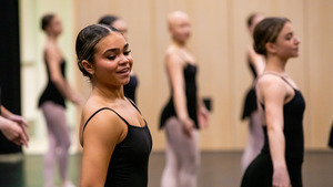 Students in a dance class.