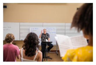 A Music Education professor and students