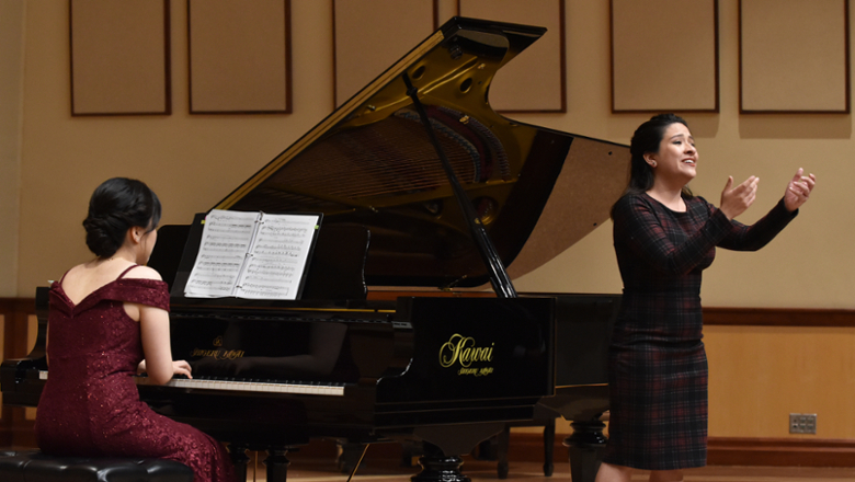 pianist and vocalist performing