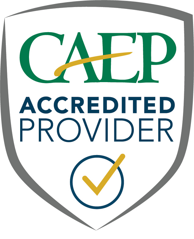 CAEP accredited provider badge