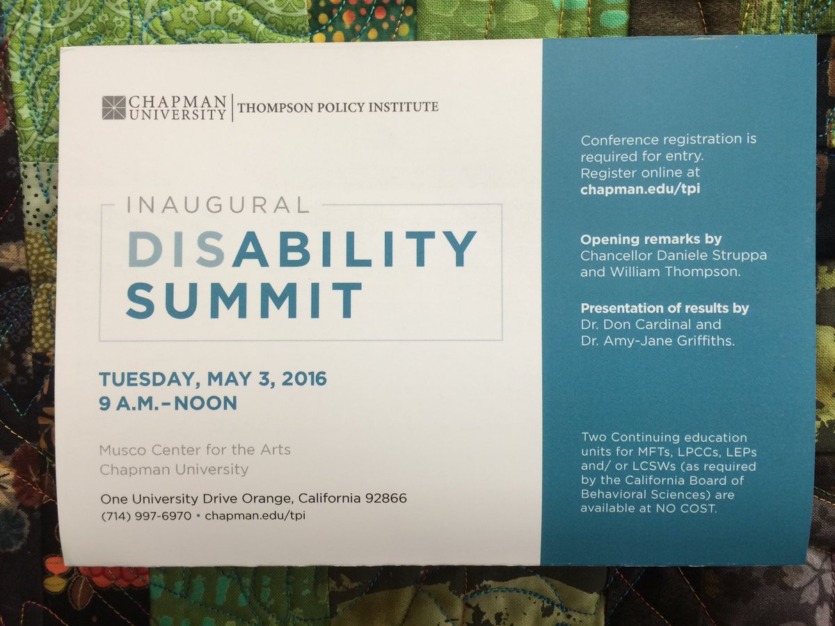 TPI's 1st Annual DisAbility Summit Summary of Findings Report cover