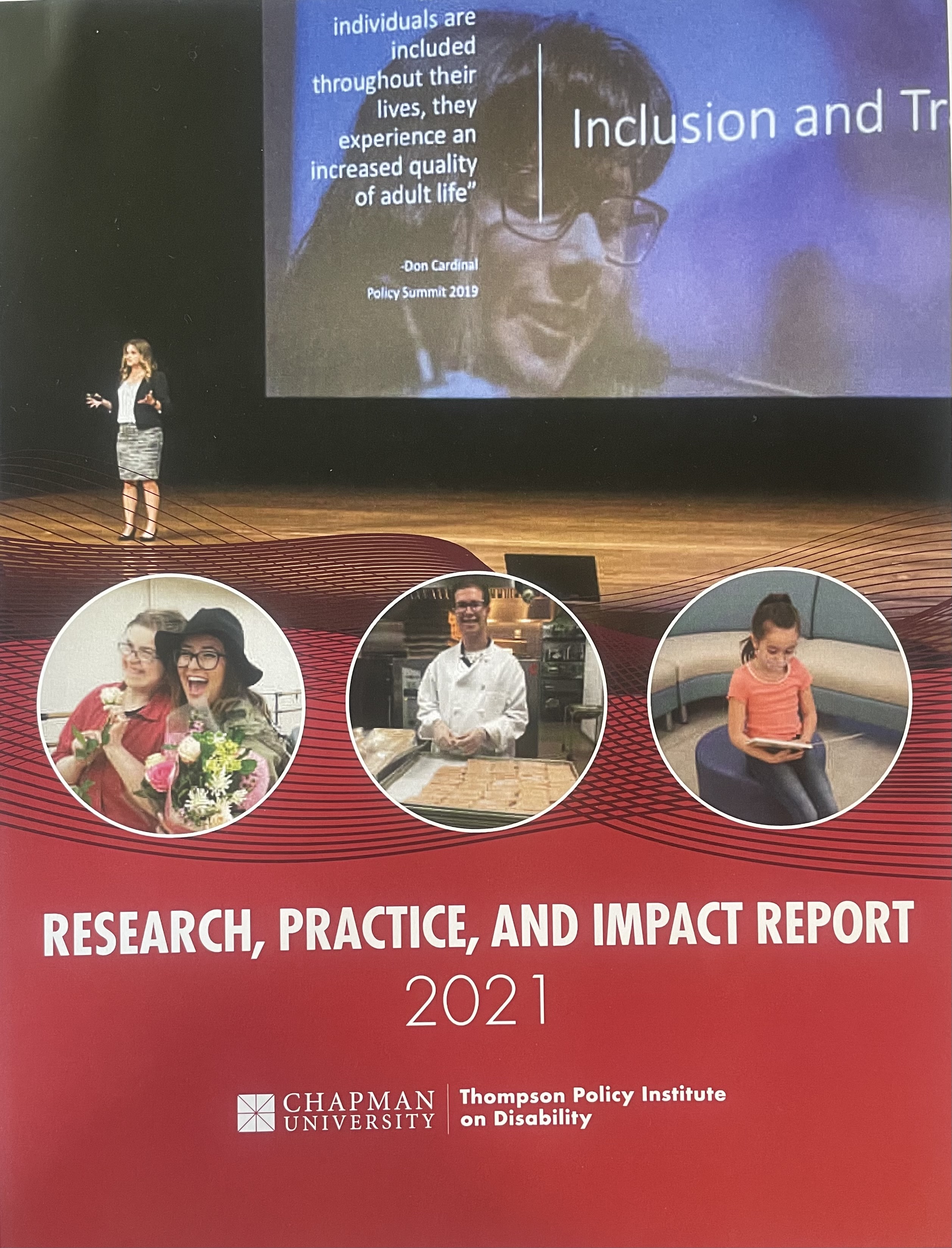 Cover of the Research, Practice, and Impact Report 2021