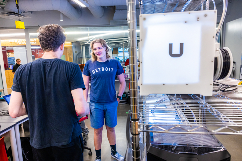 Students working in DCI Lab