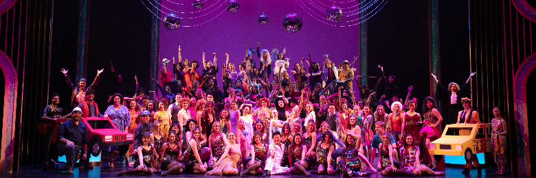 Cast of Chapman Celebrates on stage at Musco Center for the Arts