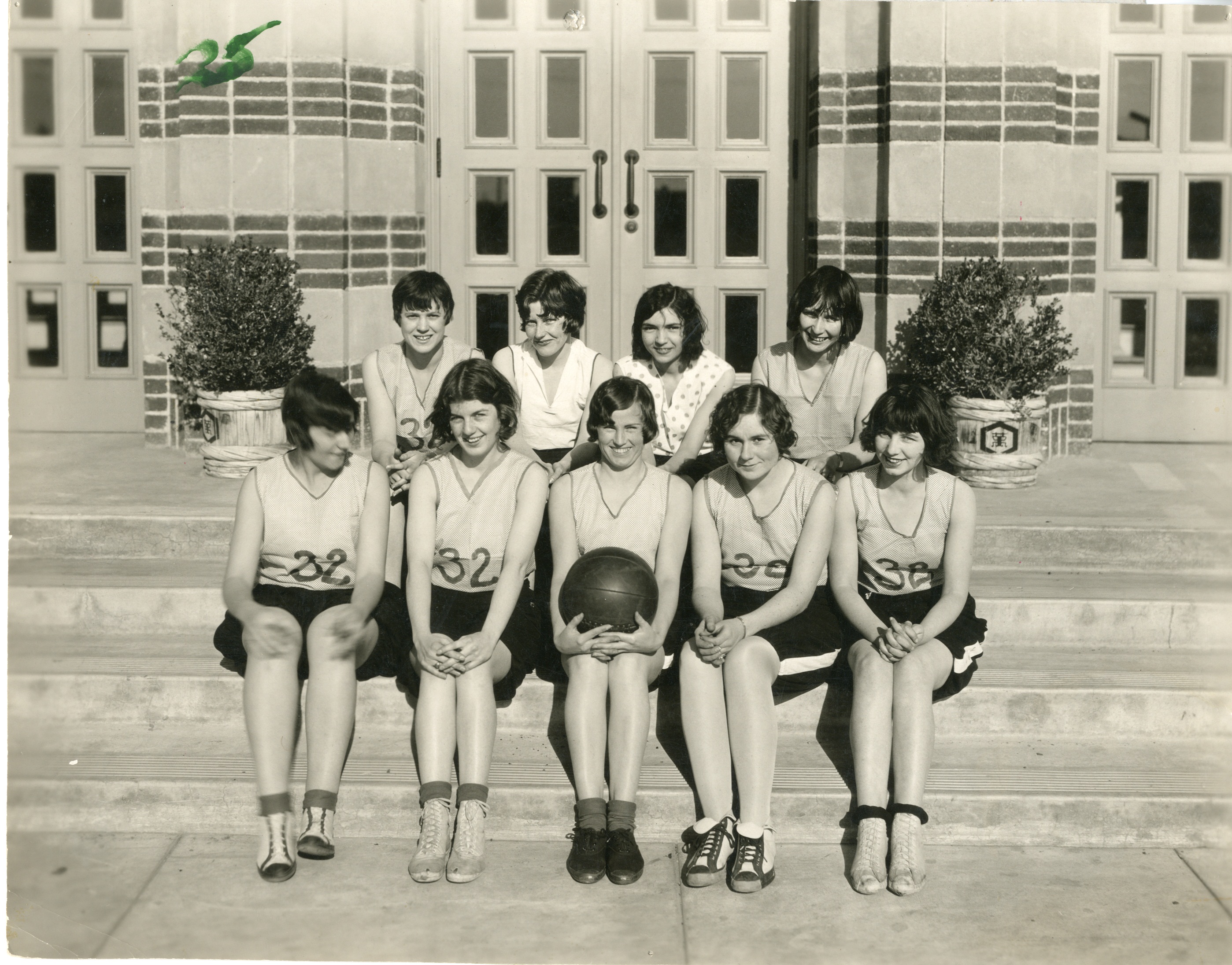 7. California Christian College (now known as Chapman University) women’s basketball team, Los Angeles, 1929. (University Archives)