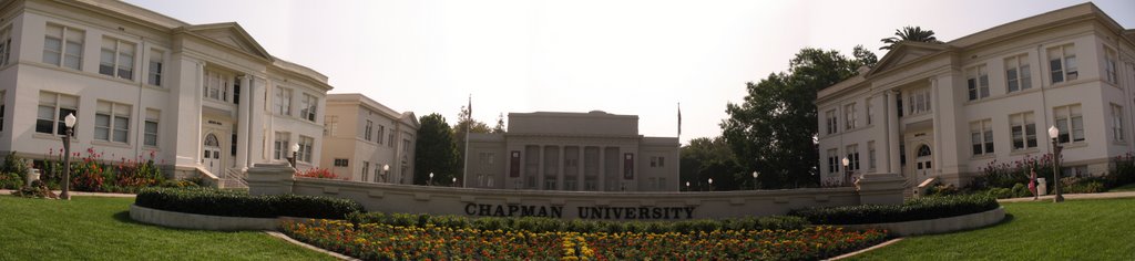 front lawn of Chapman University